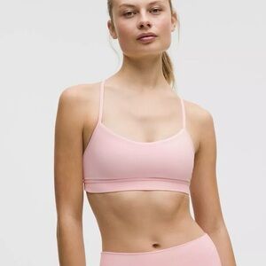 Lululemon Flow Y Nulu HOT PINK bra